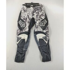 Fox Racing 180 Pants Mens 30 Black White Motocross Padded Riding‎ Gear MX